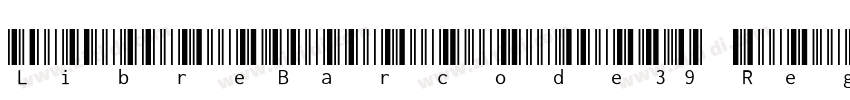 LibreBarcode39 Regul字体转换